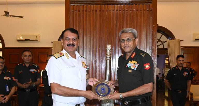 Admiral Tripathi and Lt Gen Sengupta Discuss Enhanced Inter-Service Coordination for Joint Operational Readiness