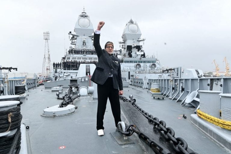Amitabh Bachchan Shares Heartfelt Tribute to Indian Navy After Day Aboard Warship