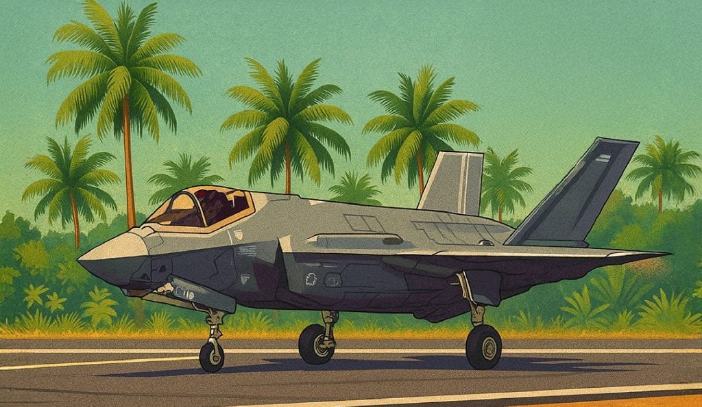 British F-35B Fighter Jet Becomes Unexpected Tourism Mascot in Kerala