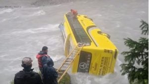 Bus carrying ITBP personnel plunges into River Sindh in Jammu and Kashmir, rescue operation underway