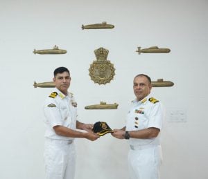 Commodore Dhiraj Khanna Takes Command of INS Satavahana