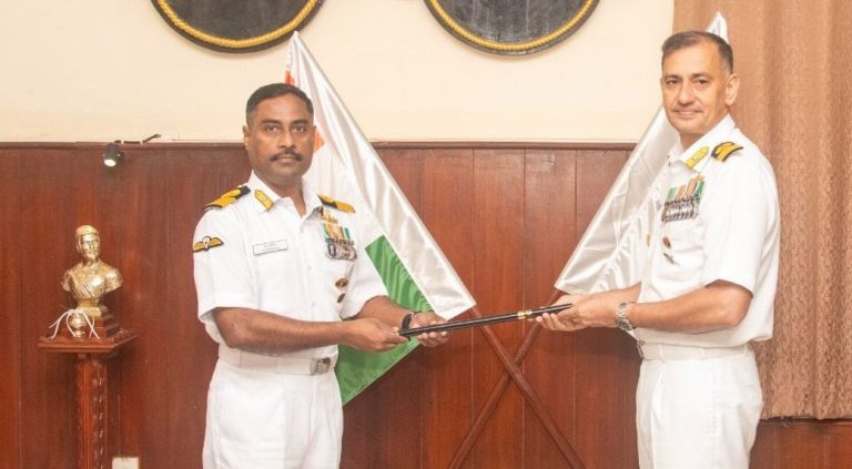 Commodore S Parthiban Takes Charge as New Commanding Officer of INS Shivaji