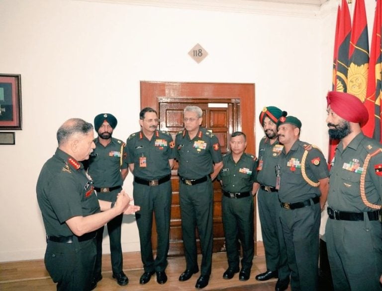 General Upendra Dwivedi Engages with Command Subedar Majors to Enhance Troop Welfare and Leadership
