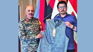 Indian Army Gifts Jacket Made from Recycled Siachen Glacier Waste to Ladakh Council Head