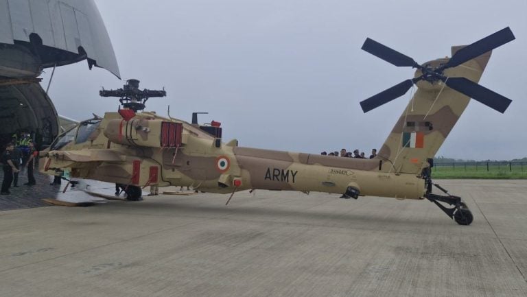 Indian Army Receives First Batch of AH-64E Apache Helicopters from the US