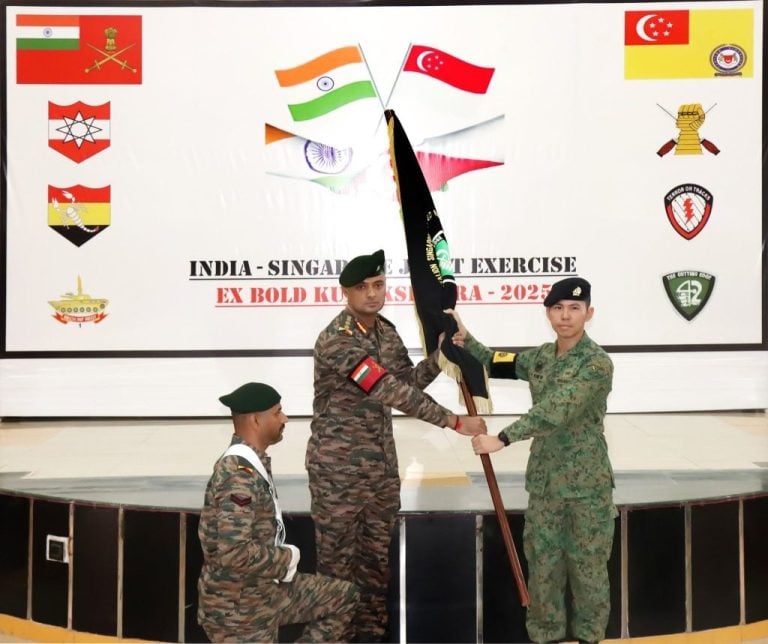 Indian Army and Singapore Armed Forces Launch 14th Edition of Exercise Bold Kurukshetra