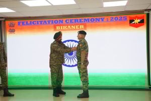 Lieutenant General Awards Commendation Card to BSF Officer for Operation Sindoor Contributions