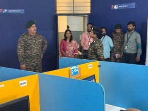 Major General Tiwari Monitors Online CEE for Agniveer Aspirants in Uttar Pradesh