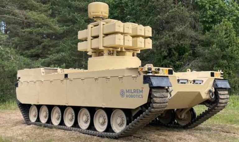 Milrem Robotics Tests Type-X Combat Vehicle with Advanced Missile and Direction Finder Integration