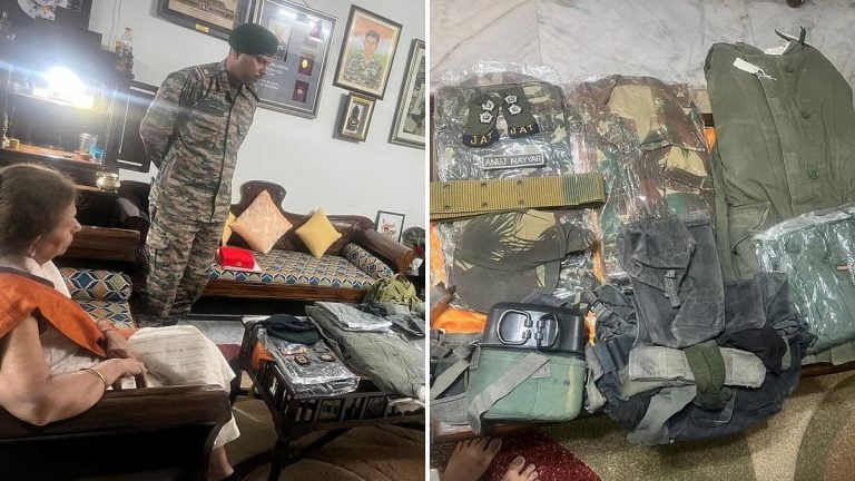 Mother of Kargil War Hero Captain Anuj Nayyar Donates Son’s Belongings to Indian Army for Museum Display