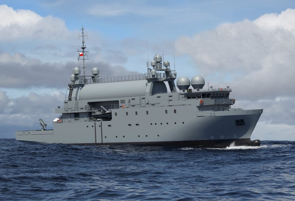 Polish Navy Launches First SIGINT Ship ORP Jerzy Różycki as Part of Delfin Program