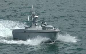 Azerbaijan Navy Debuts Turkish-Built "Salvo" Unmanned Surface Vessel in Caspian Sea Exercise