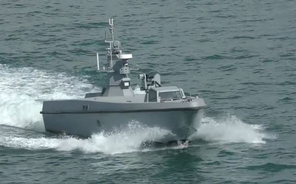 Azerbaijan Navy Debuts Turkish-Built "Salvo" Unmanned Surface Vessel in Caspian Sea Exercise