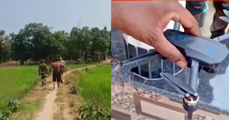 BSF Investigates Chinese Drone Discovered Near India-Bangladesh Border in Tripura