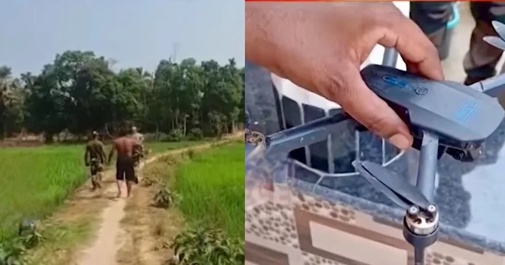BSF Investigates Chinese Drone Discovered Near India-Bangladesh Border in Tripura