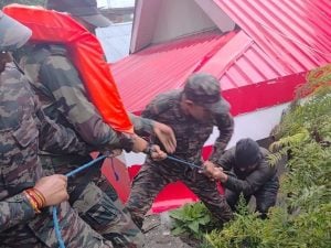 Flash Flood in Dharali Village Triggers Indian Army Rescue Mission
