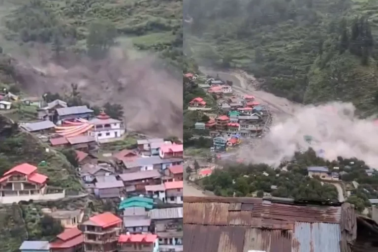 Flash Floods Devastate Dharali as Cloudburst Triggers Landslides and Erosion