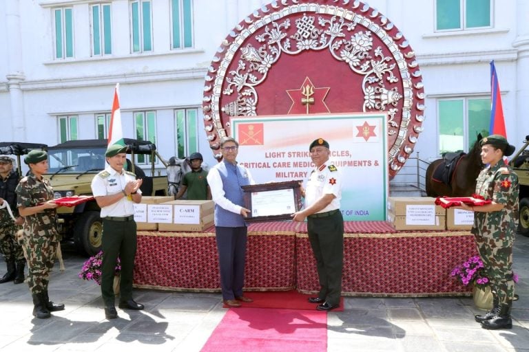 India Gifts Defense and Medical Package to Nepal Amid Efforts to Rebuild Trust