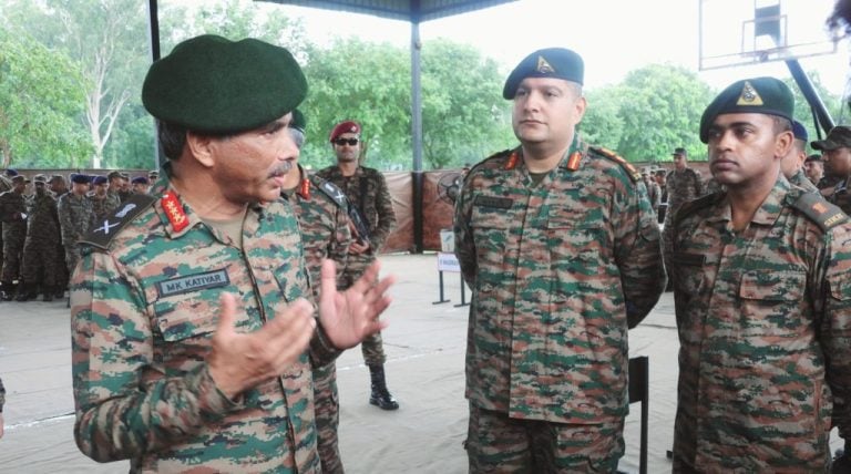 Indian Army's Western Command Reviews Operational Preparedness at Tibri Military Station