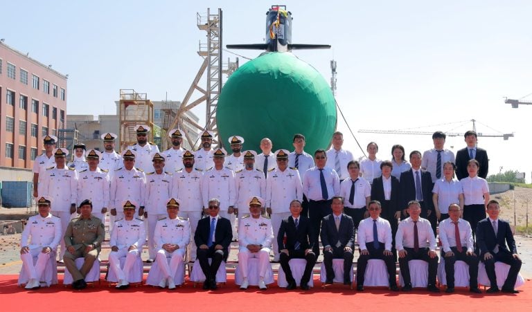 Pakistan Navy Launches Third Hangor-Class Submarine PNS/M Mangro in China