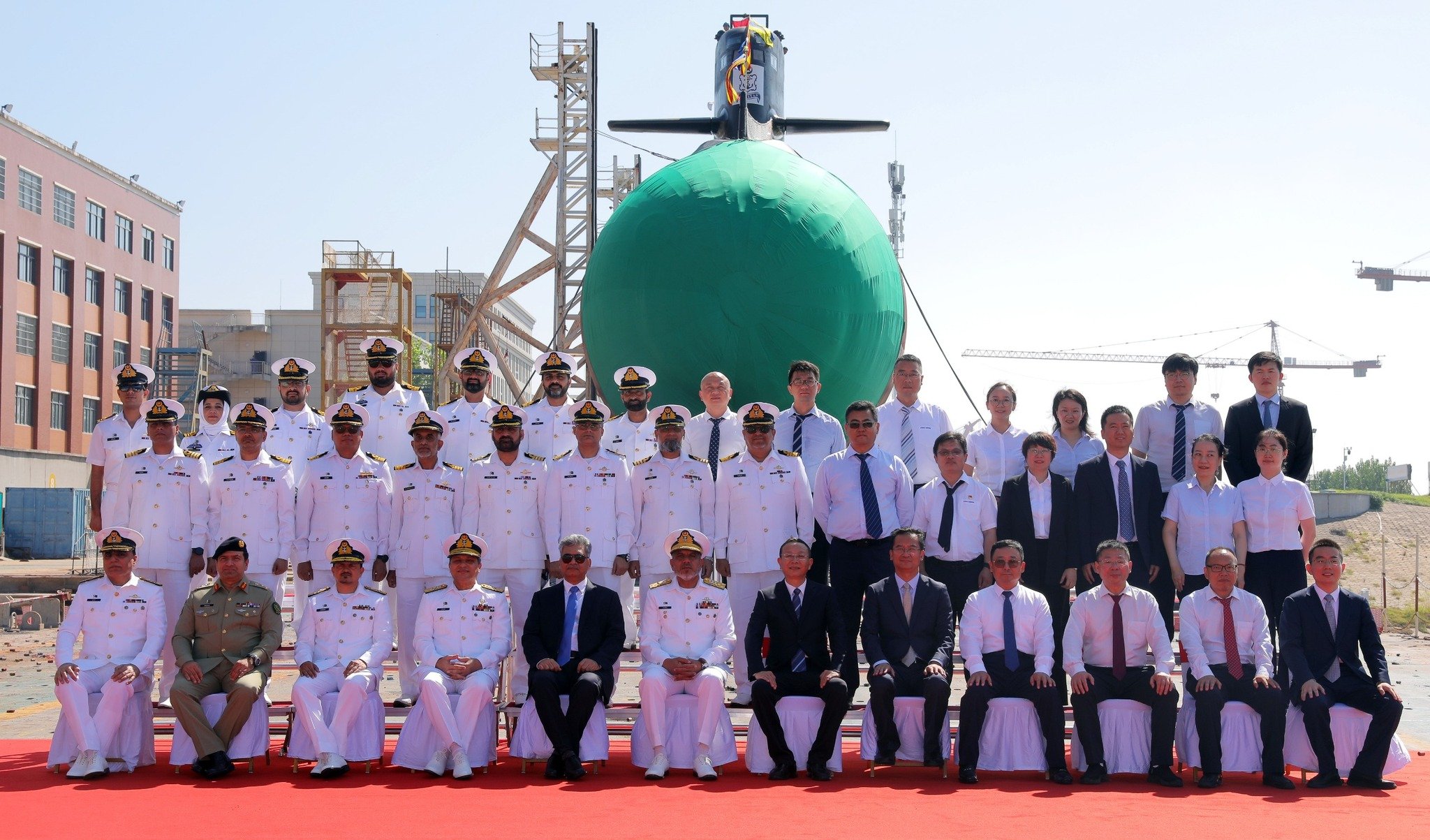 Pakistan Navy Launches Third Hangor-Class Submarine PNS/M Mangro in China