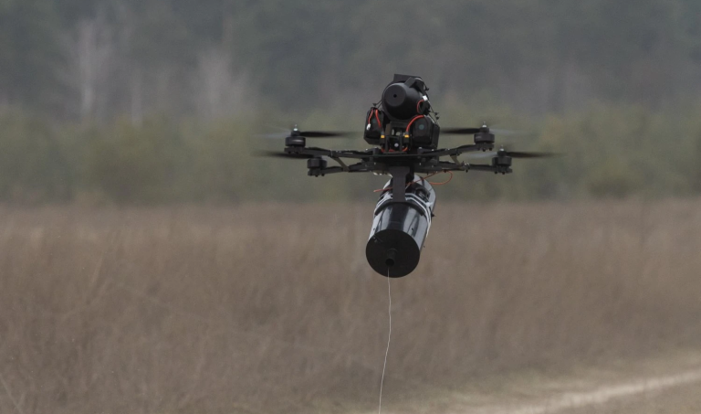 Ukrainian Firm Develops 100-Km Fiber-Optic FPV Drone to Counter Jamming