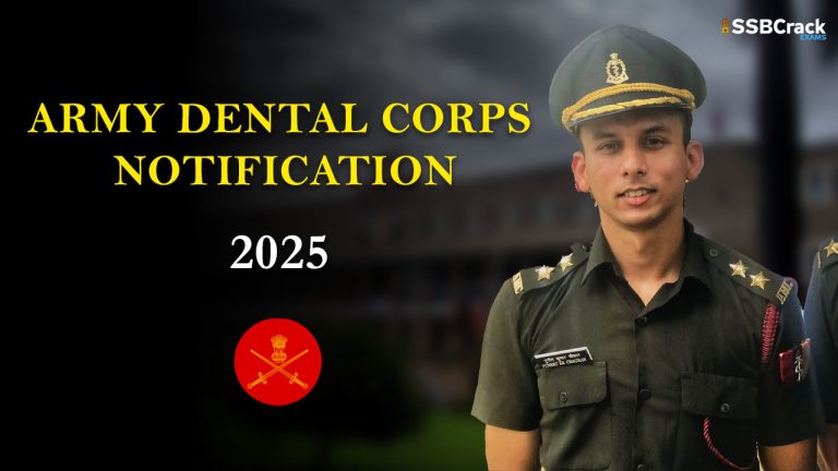 Army Dental Corps Notification PDF
