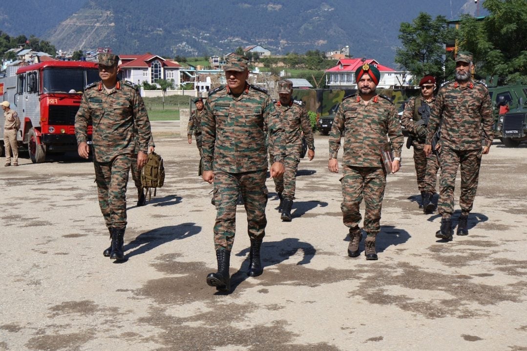 Lt Gen Pratik Sharma at Kishtwar