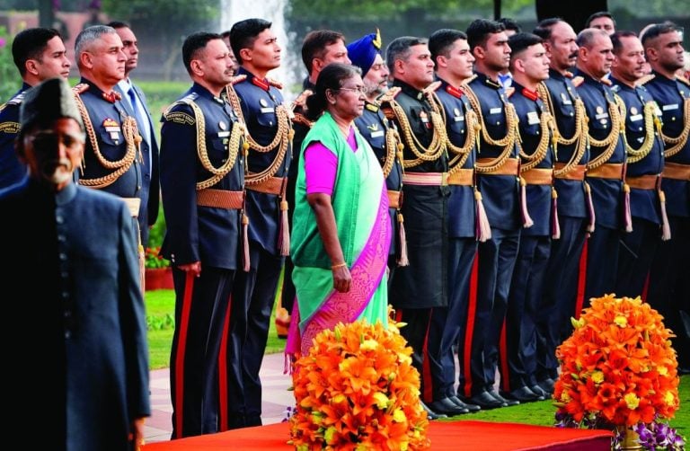 Officers Along with the President