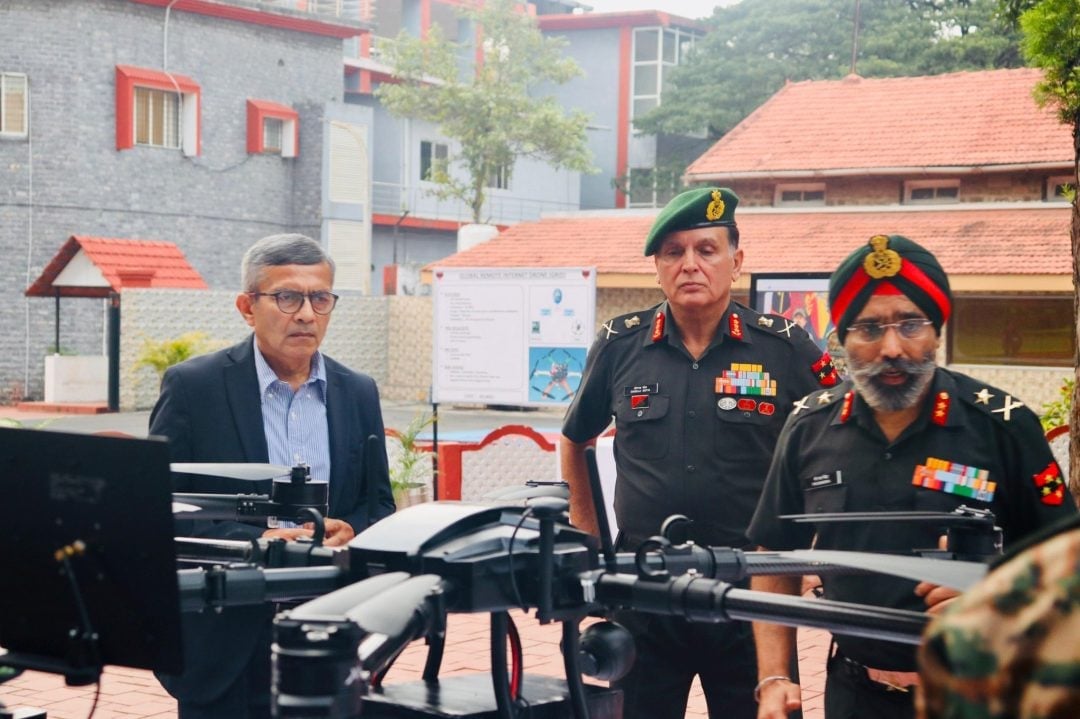 Defence Secretetary Rajesh Kumar Singh and Lt Gen Dhiraj Seth