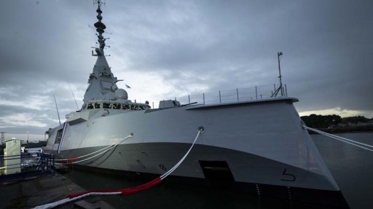 French Navy’s First Amiral Ronarc’h-Class Frigate Departs Shipyard