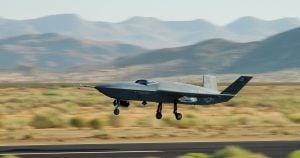 GA-ASI's YFQ-42A Collaborative Combat Drone Successfully Completes First Flight Test