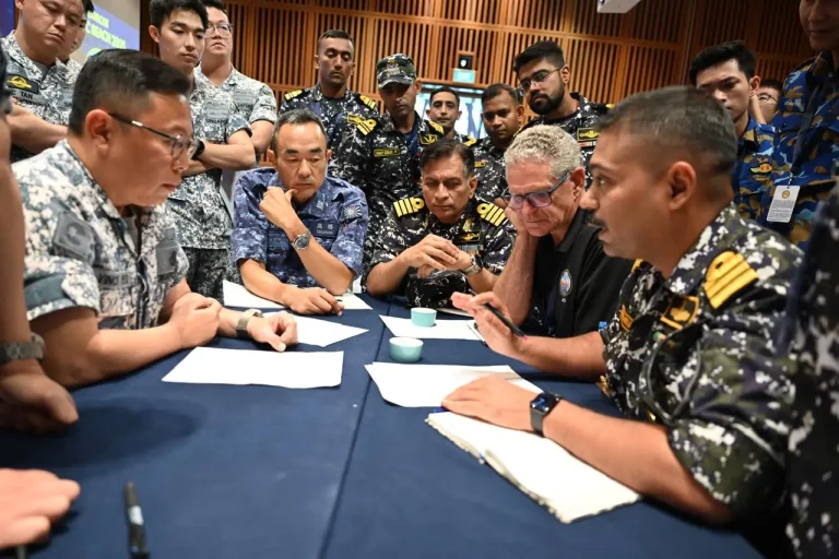 Indian Navy Officers and Singapore Navy Officers