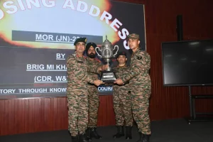 Naik Surendra KC Awarded Best Student at Mortar JN Course