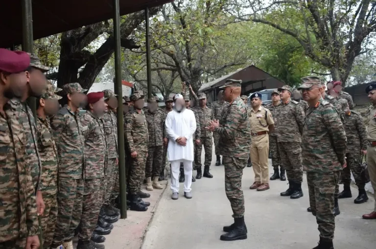 Lt Gen Pratik Sharma Visits Counter Insurgency Force