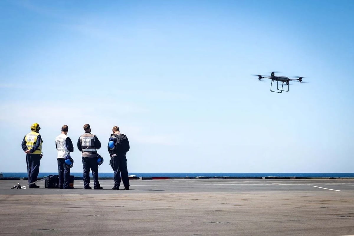 Royal Navy Completes First-Ever Drone Logistics Resupply Between Warships in Indo-Pacific Trial