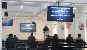 Officer Giving a Lecture 1