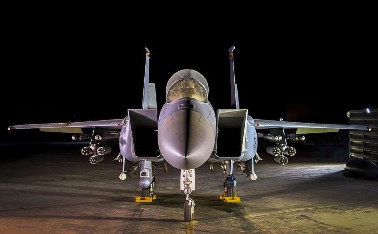US Air Force Rapidly Equips F-15E with Counter-Drone Precision Rocket System