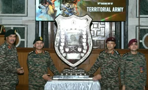 General Upendra Dwivedi honours 116 Infantry Battalion (TA) PARA with COAS Silver Trophy; felicitates winners of national-level ‘Terrier Cyber Quest’ on 76th Territorial Army Day