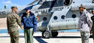 Air Marshal Narmadeshwar Tiwari Visits Ladakh