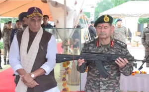 Army Chief and Defence Minister Praying with AK 203