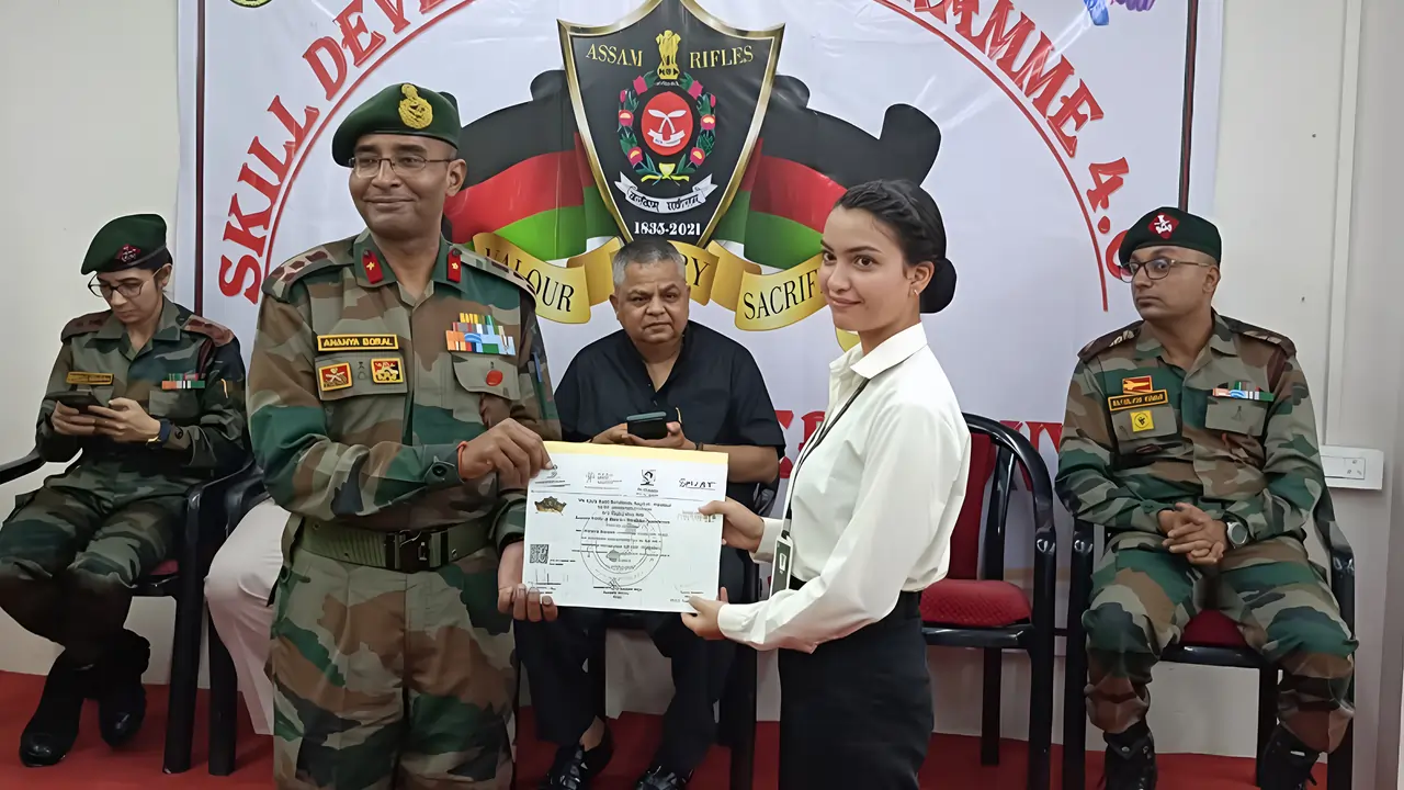 Assam Rifles Provides Skill Training to 56 Youths in Manipur