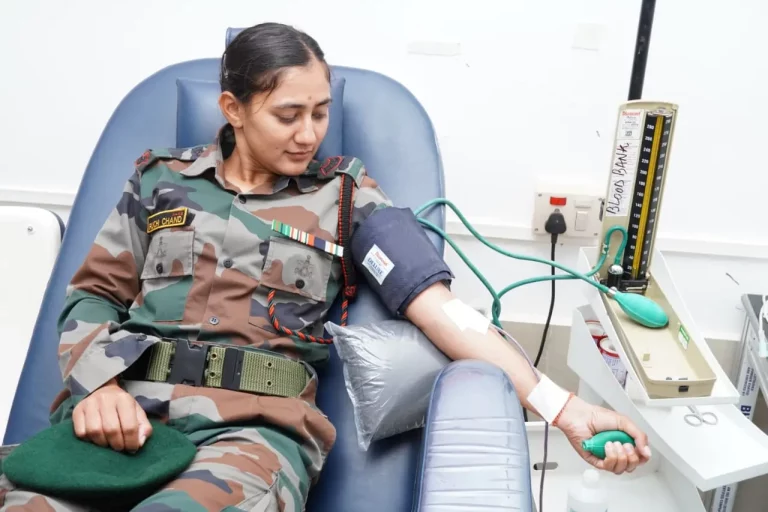 Assam Rifles Hosts Blood Donation Camp to Empower Women and Strengthen Community Health in Manipur