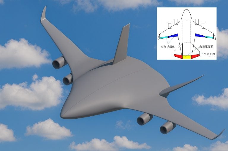 China Unveils Futuristic Cargo Aircraft Concept with Blended Wing Design
