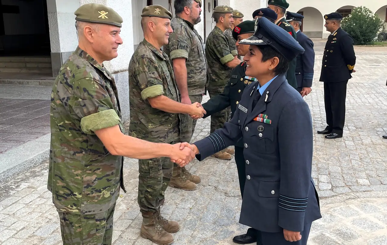 Officers from College of Defence Management Strengthen India–Spain Defence Ties During ISMT Visit