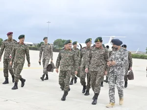 Gen Upendra Dwivedi and Other Officers Visit Bhuj Airport