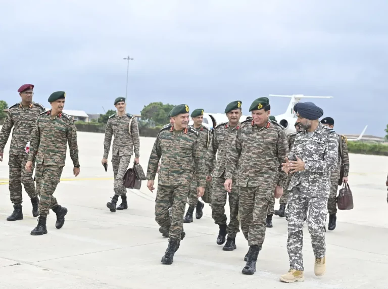Gen Upendra Dwivedi and Other Officers Visit Bhuj Airport