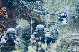 Officers and Drone