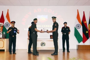 Lieutenant Bhunesh Dagar Wins Silver Gun Trophy as 24-Week Young Officers Course Concludes at Army Air Defence College