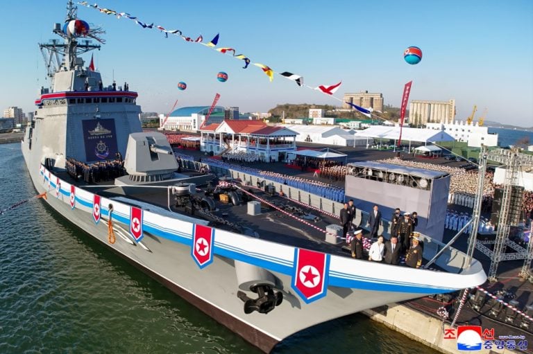 Kim Jong Un Inspects North Korean Destroyer Amid Rising Tensions with the U.S.